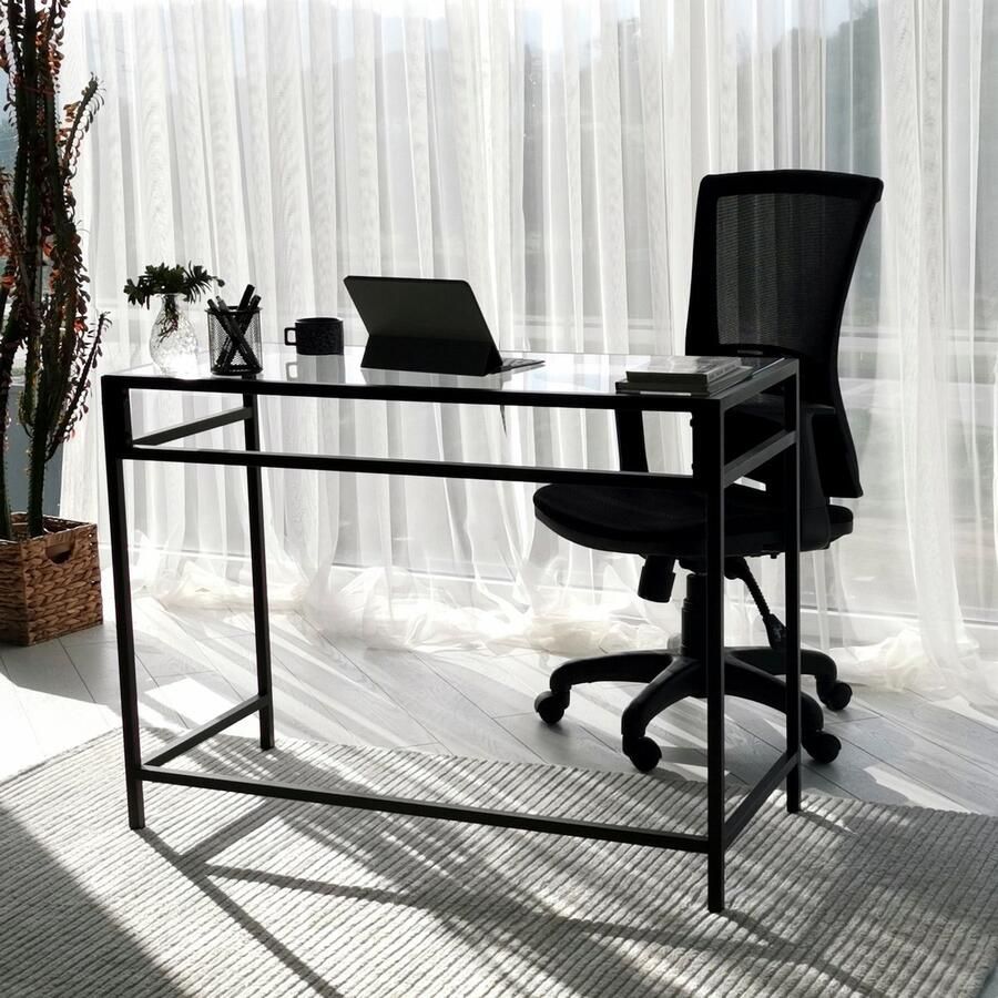 Asir Bureau Zwart 100 x 75 x 45 cm - Foto 2