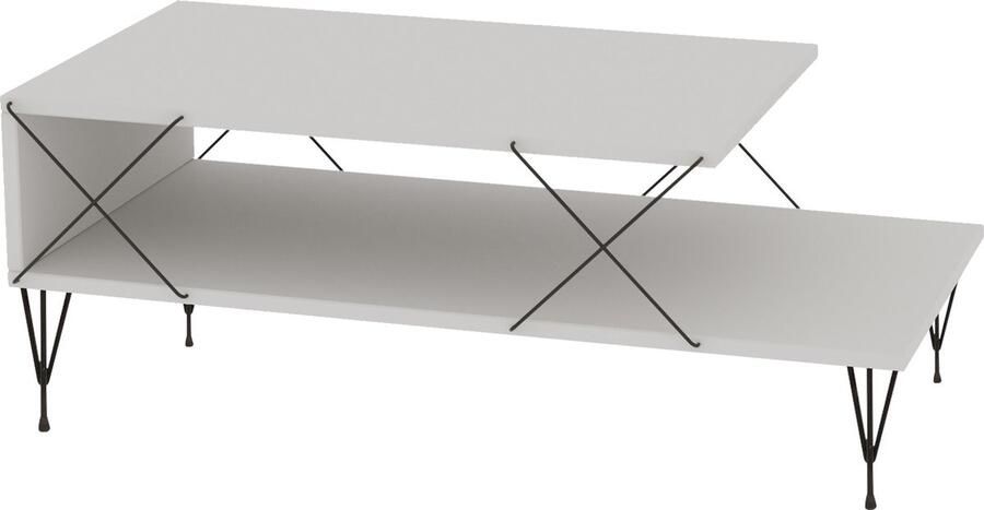 Asir Koffietafel Wit 100 x 50 x 40 cm