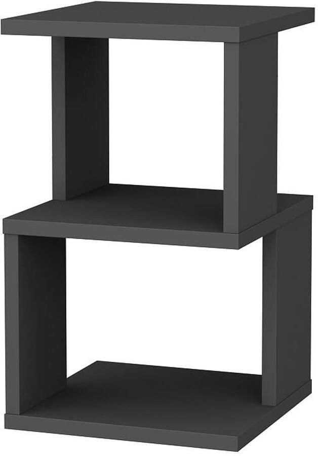 Asir Nachtkastje Antraciet 29 6 x 49 4 x 29 6 cm