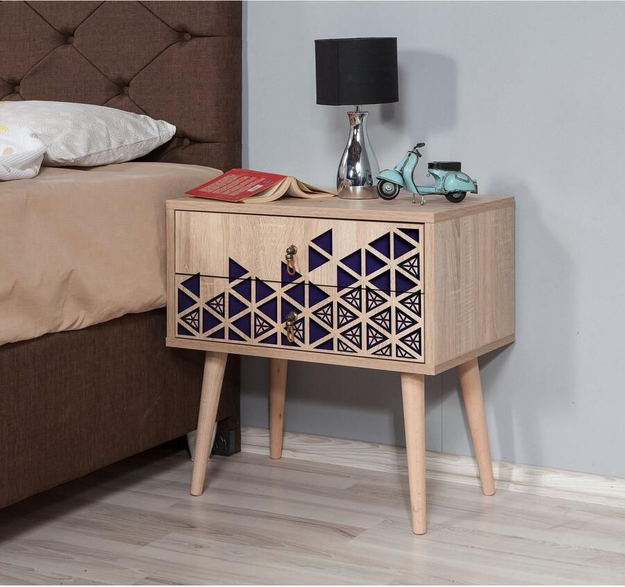 Asir Nachtkastje Sonoma Eik 60 x 61 x 40 cm