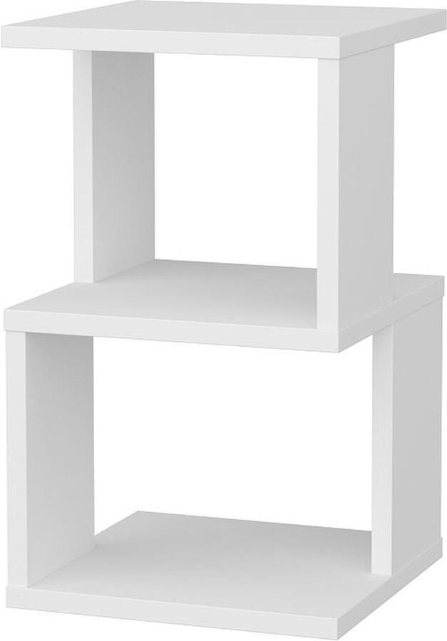 Giga Meubel Nachtkastje Wit Hout 29 6x30x49 4cm Carter