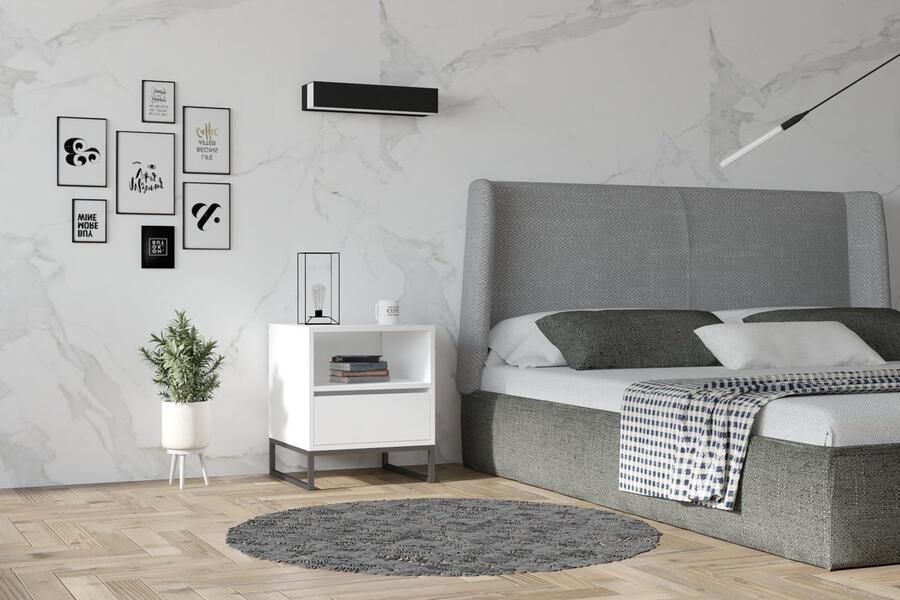 Asir Nachtkastje – Wit – 51 x 61 x 51 cm