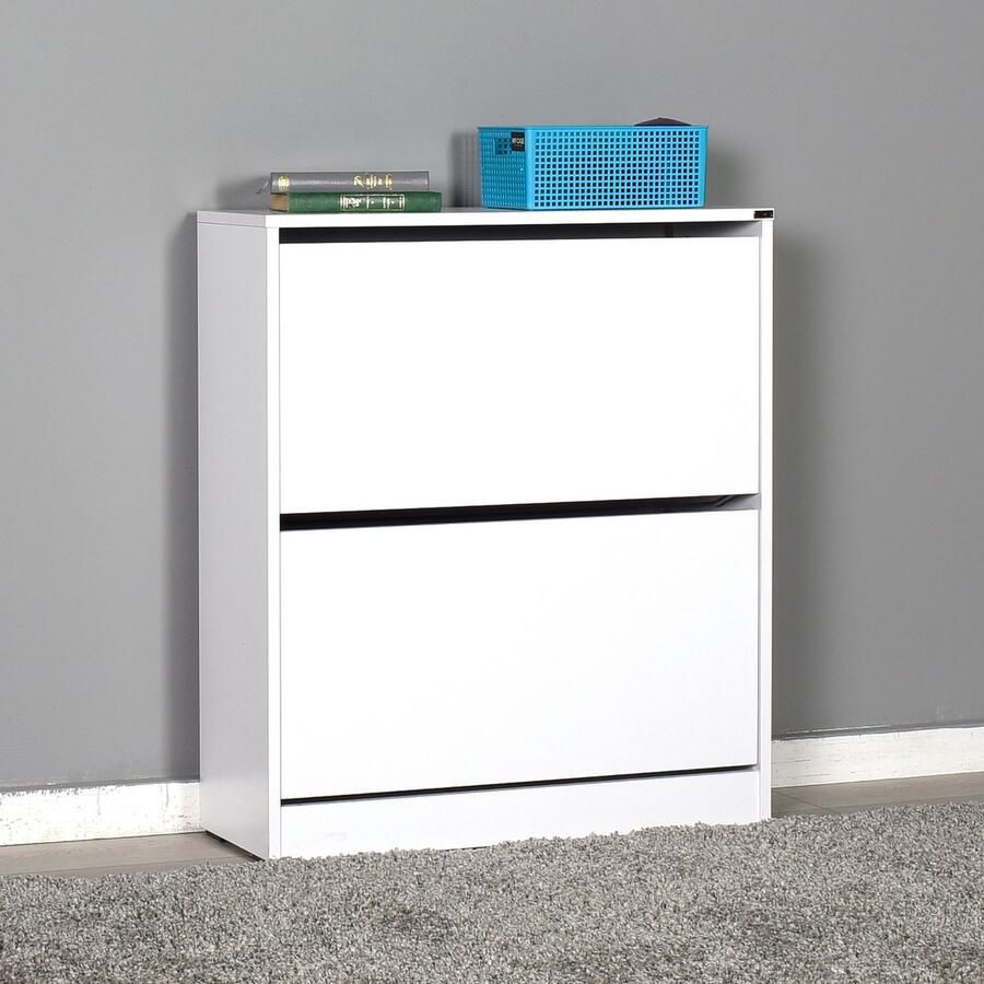 Asir Schoenenkast Wit 73 x 84 x 26 cm