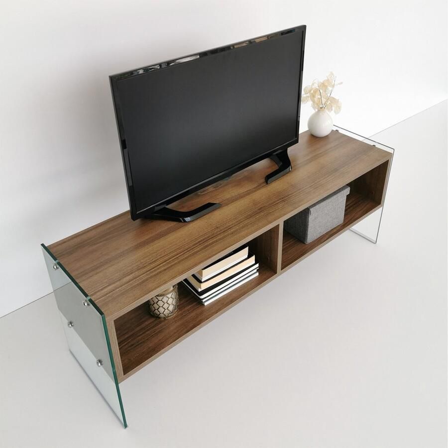 Asir TV Kast Televisiemeubel Okkernoot 120 x 45 x 35 cm