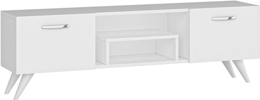 Asir TV-kast televisiemeubel wit 150 x 41 6 x 29 6 cm