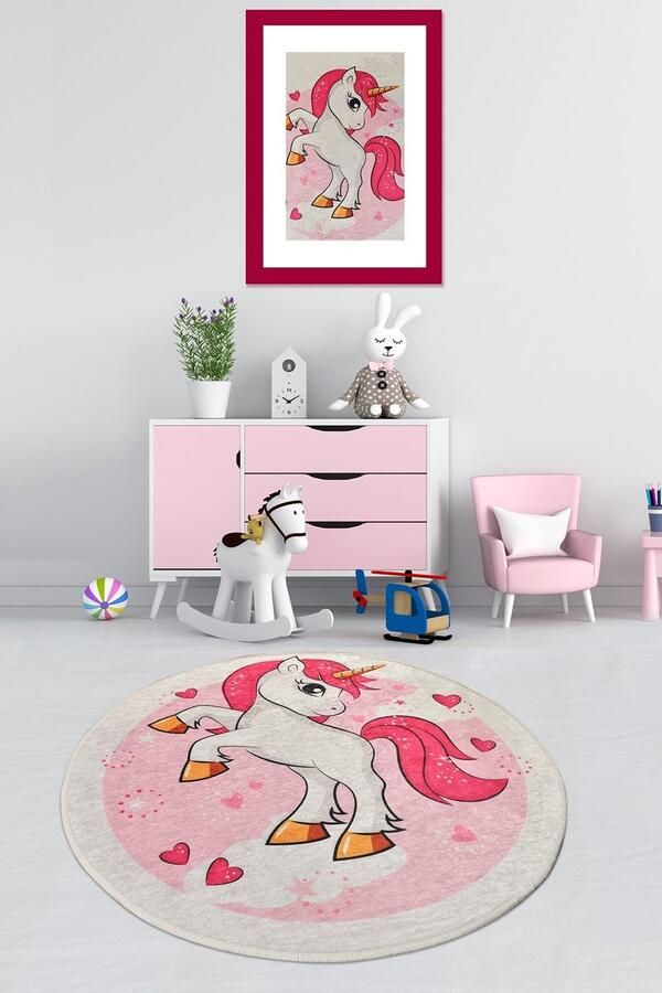 Asir Vloerkleed (Ø 140 cm) – Multicolor Pony