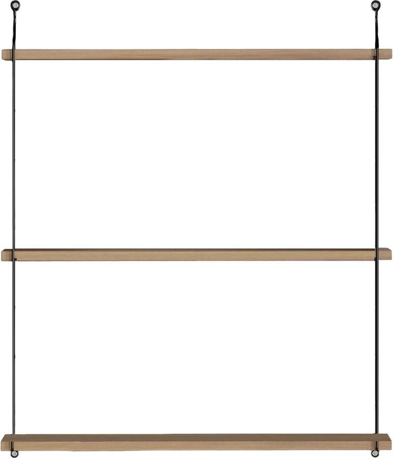 Asir Wandplank Okkernoot 72 x 20 x 85 cm