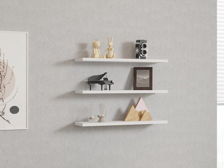 Asir Wandplank Wit 1 8 x 60 x 14 5 cm