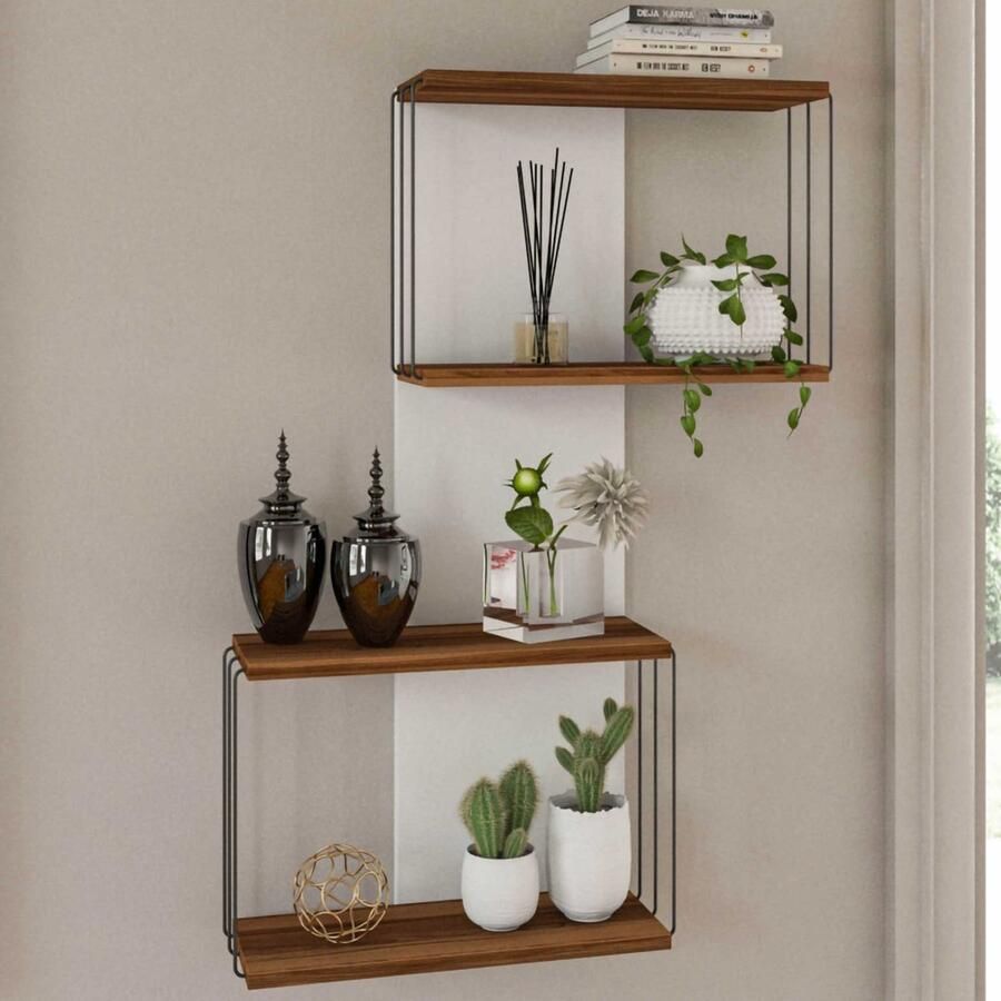 Emob Wandplank Melamine Gecoat 18mm Dikte Grenen Kleur Woonkamer Wit; Bruin Melamine Woonkamer Op voorraad