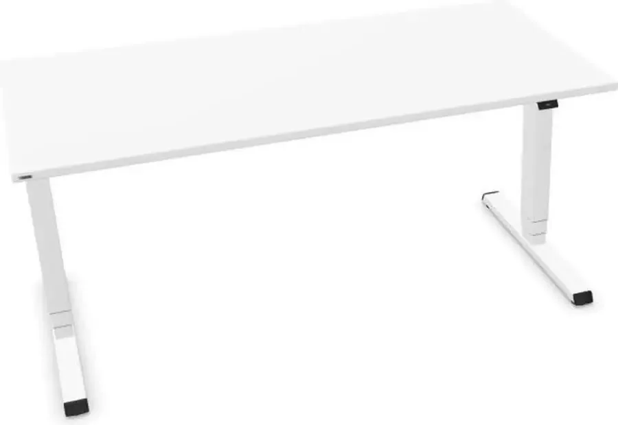 Assmann EASY zit-sta bureau wit 160 x 80 cm