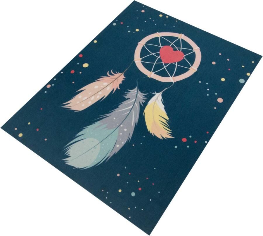 Associated weavers Tapijt Dream Big Tapijten kinderkamer Blauw Polypropyleen Tapijten kinderkamer Op voorraad