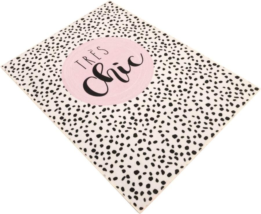 Associated weavers Tapijt Très Chic Tapijten kinderkamer Wit; Zwart; Roze Polypropyleen Tapijten kinderkamer Op voorraad