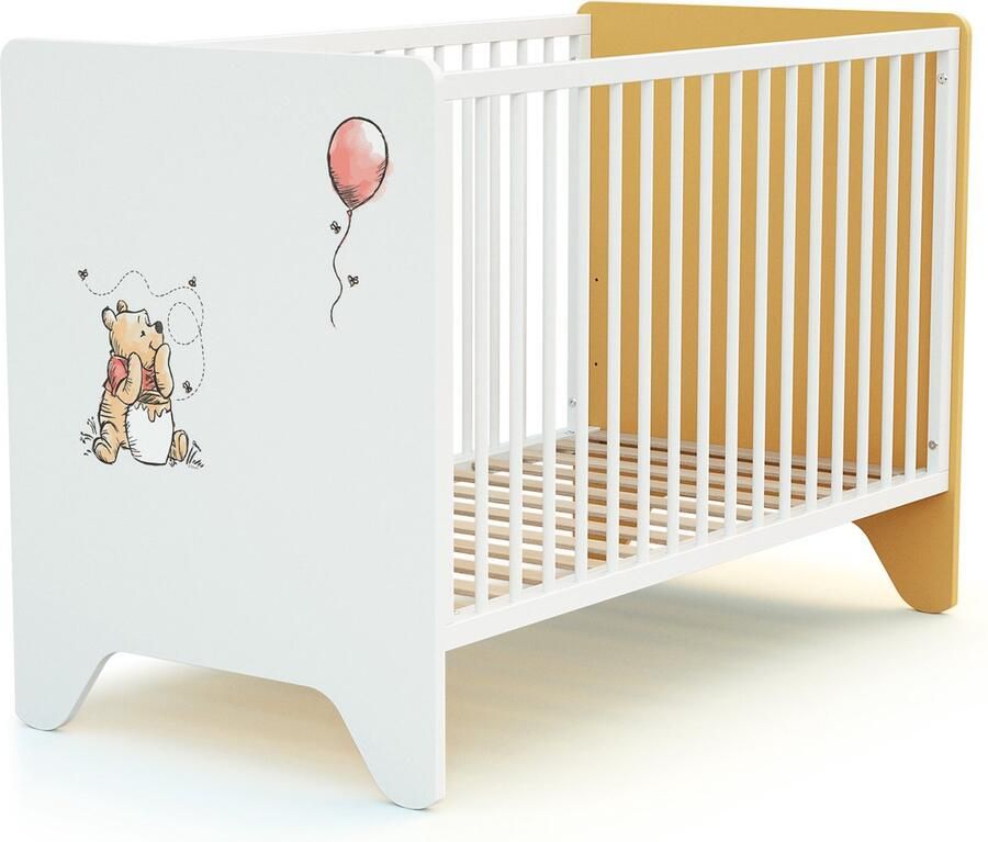 AT4 Kinderbed DISNEY Exploring Winnie in hout Geel 60 x 120 cm