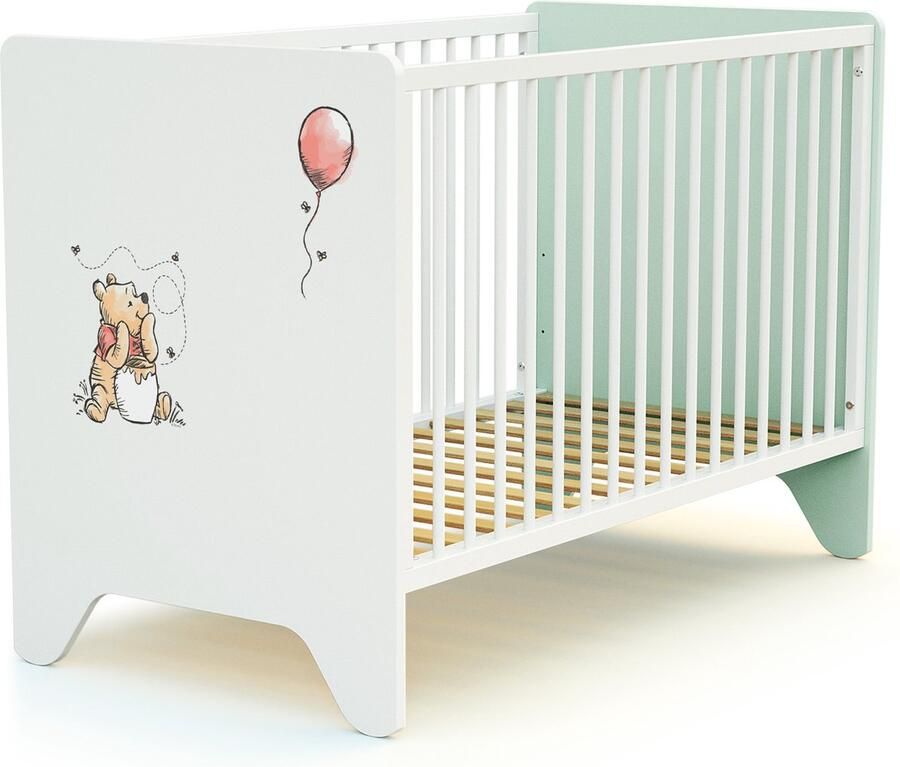 AT4 Kinderbed DISNEY Exploring Winnie in hout Water Groen 60 x 120 cm