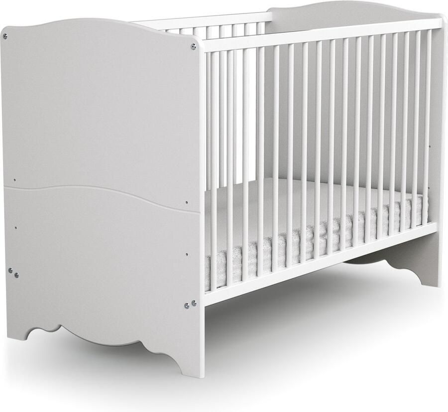 AT4 Kinderbed MARELLE in hout Wit 60 x 120 cm