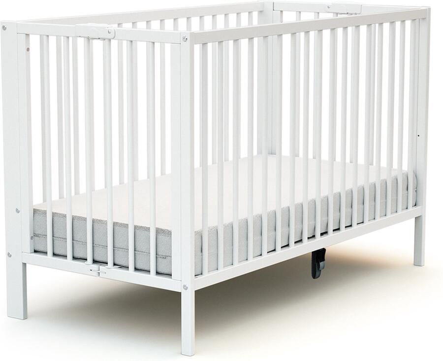 AT4 Opvouwbaar kinderbed ESSENTIEL in hout Wit 60 x 120 cm