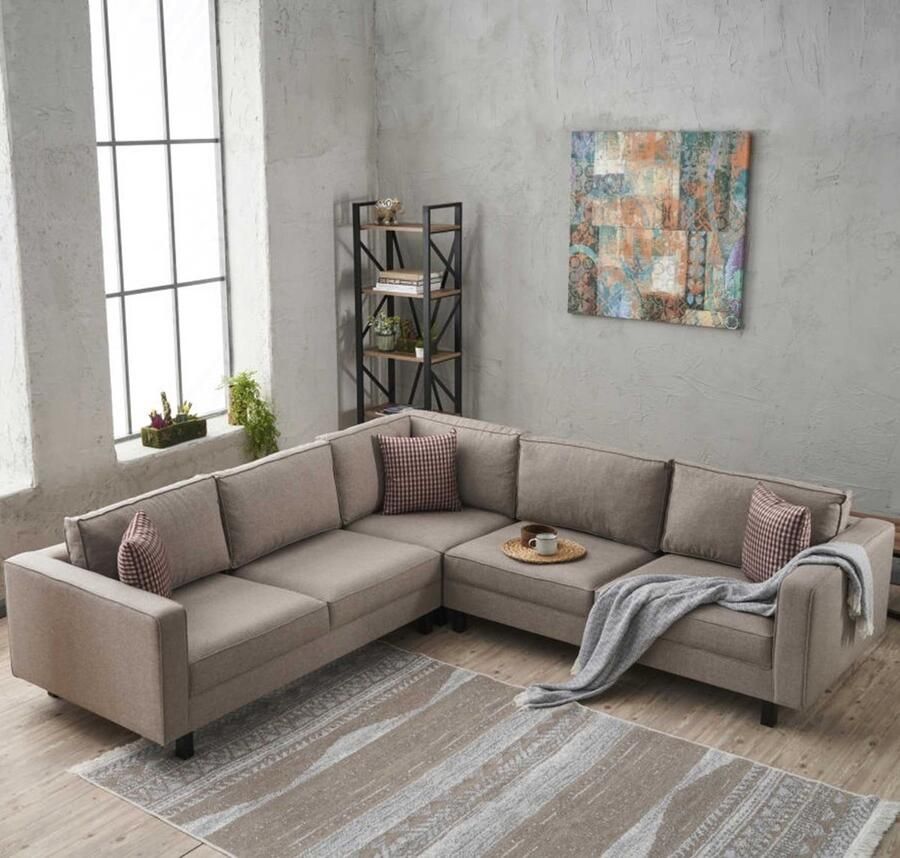 Atelier Del Sofa Hoekbank Kale Linen Cream SKU: 825BLC2712