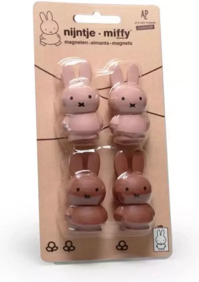 Atelier Pierre Nijntje Magneetjes Powder Terra 4 Stuks