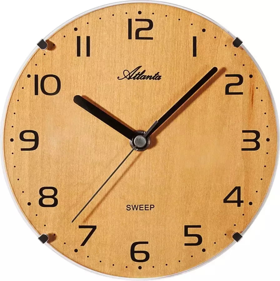 Atlantic Wand & Tafel klok WOOD Modern Design