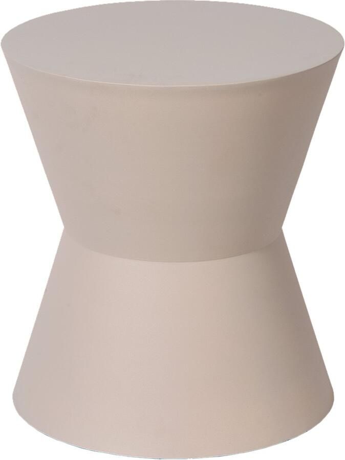 Atmooz Amante Bijzettafel – Ø41 x H45 cm – Ivoor Metaal – Minimalistisch Design Salontafel