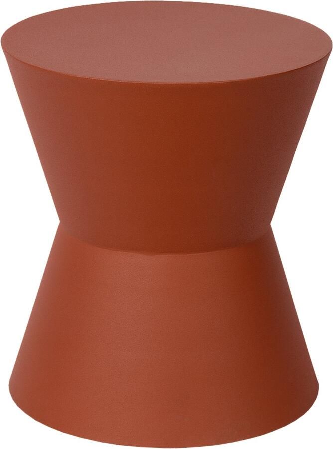 Atmooz Amante Bijzettafel – Ø41 x H45 cm – Roestbruin – Metaal – Industrieel Salontafel