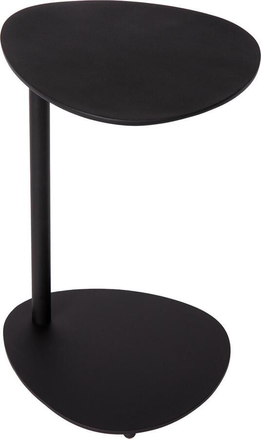 Atmooz Bijzettafel Coco Zwart Rond Design 32x35x52 cm Metaal met Poedercoating Stijlvolle Tafel voor Modern Interieur - Foto 2