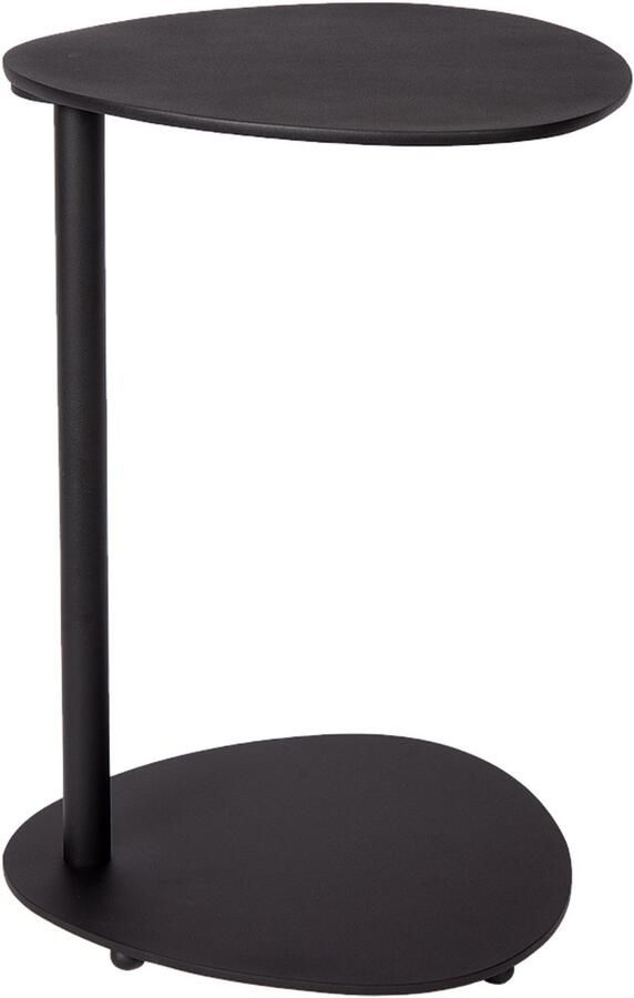 Atmooz Bijzettafel Coco Zwart Rond Design 32x35x52 cm Metaal met Poedercoating Stijlvolle Tafel voor Modern Interieur