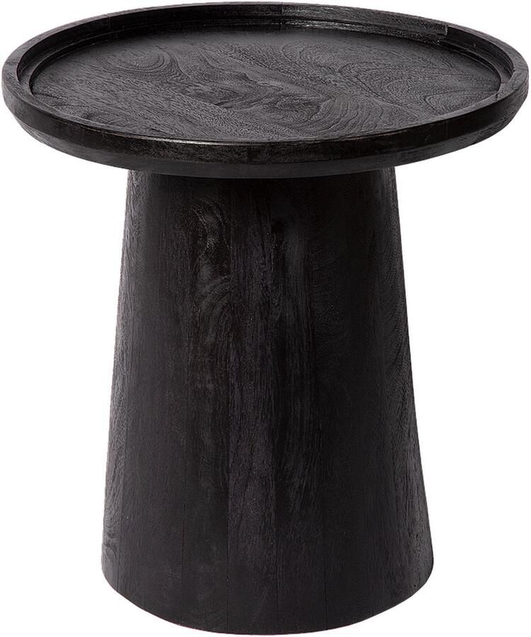 Atmooz by Charrell Atmooz Sirius Bijzettafel Ø45 x H47 cm Zwart Mangohout