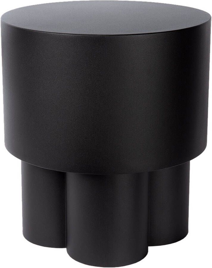 Atmooz Lenno Bijzettafel Zwart Metaal 35 x 40 x 35 cm Eetkamer Woonkamer Slaapkamer