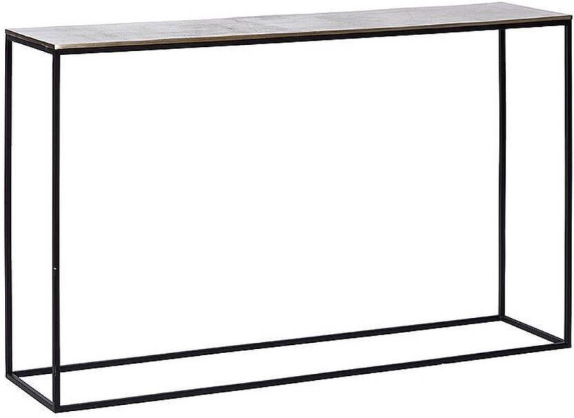 Atmooz Wandtafel Console Damon Rechthoek Binnen Meuble Industrieel Goud Brons en zwart Hoogte 75cm Metaal