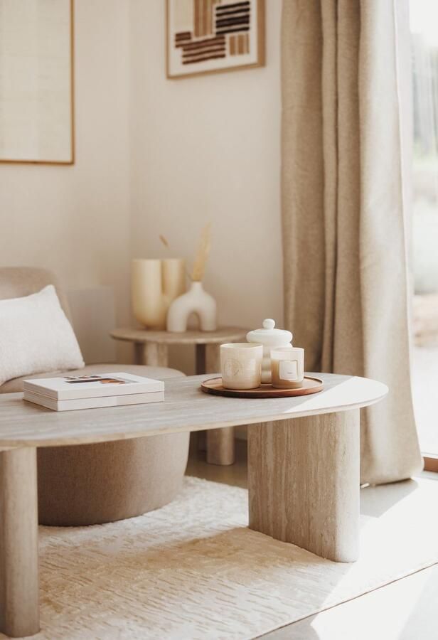 Atmosphera Anaya Salontafel 120x60x40cm Beige