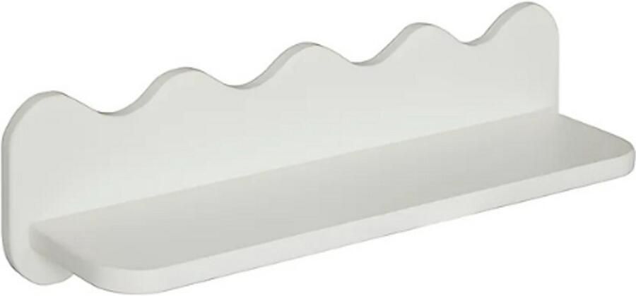 Atmosphera Golvende Wandplank Salina 53x15x15cm Wit