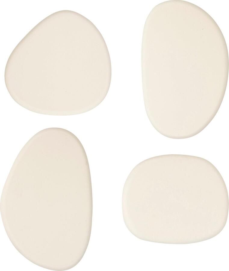 Atmosphera Kapstok set van 4 stuks 7x6x10cm Ivoor