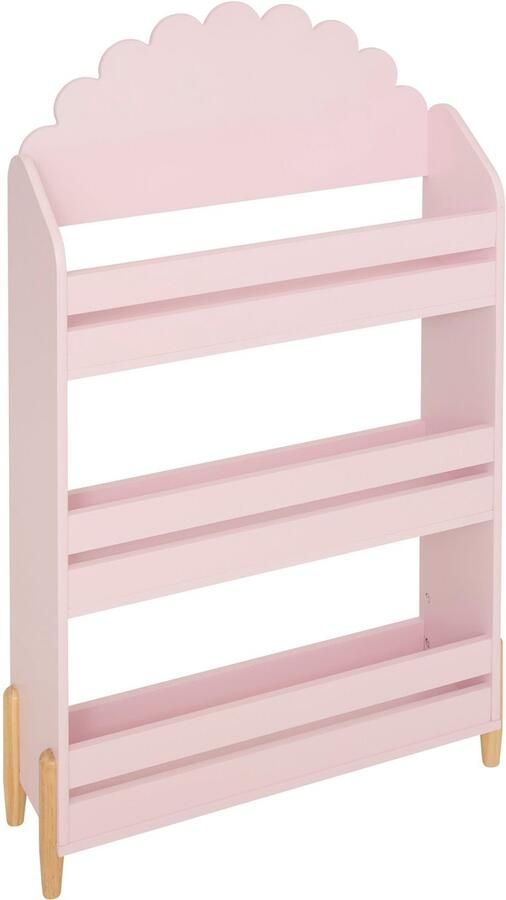 Atmosphera Kids Boekenkast Bloemen 53x53xH56cm Roze