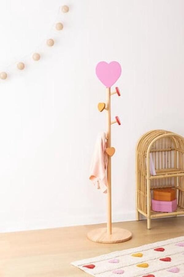Atmosphera Kids Kapstok Ø35xH135cm Naturel Roze