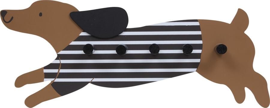 Atmosphera Kids Kapstok met 5 haken 50x20x6cm Multi