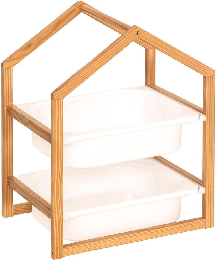 Atmosphera Kids Opbergmeubel met 2 bakken 43x30x55cm Wit