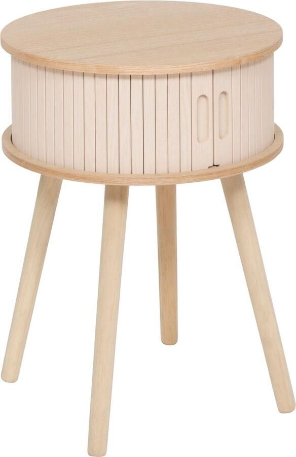 Atmosphera Nysos Nachtkastje met 2 deuren Ø40xH54cm Beige