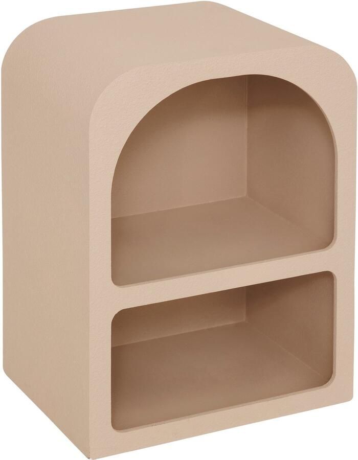 Atmosphera Soleya Nachtkastje 2 vakken L40xD30xH55cm Beige