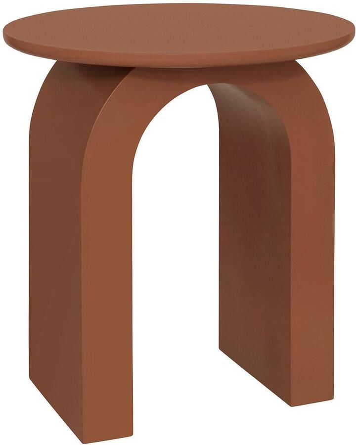 Atmosphera Stoa Bijzettafel Ø40xH45cm Bruin - Foto 2