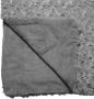 Atmosphera Bank bed deken plaid geknoopt motief 230 x 180 cm donkergrijs - Thumbnail 2
