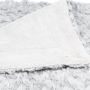 Atmosphera Bank bed deken plaid geknoopt motief 230 x 180 cm zilvergrijs - Thumbnail 2