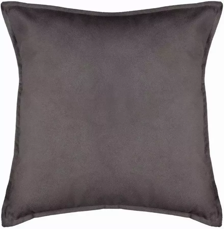 Atmosphera Bank sierkussens huiskamer Sophia 45 x 45 cm donkergrijs polyester met rits