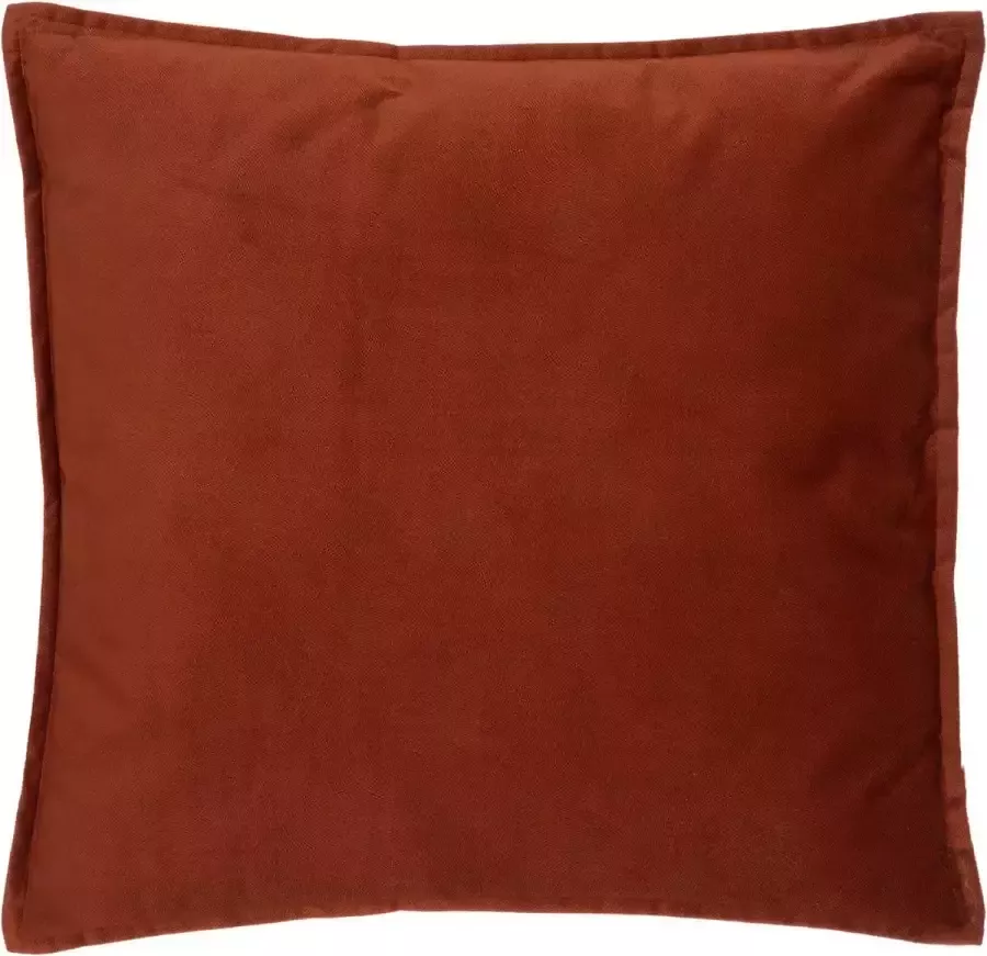 Atmosphera Bank sierkussens huiskamer Sophia 45 x 45 cm Terracotta polyester met rits