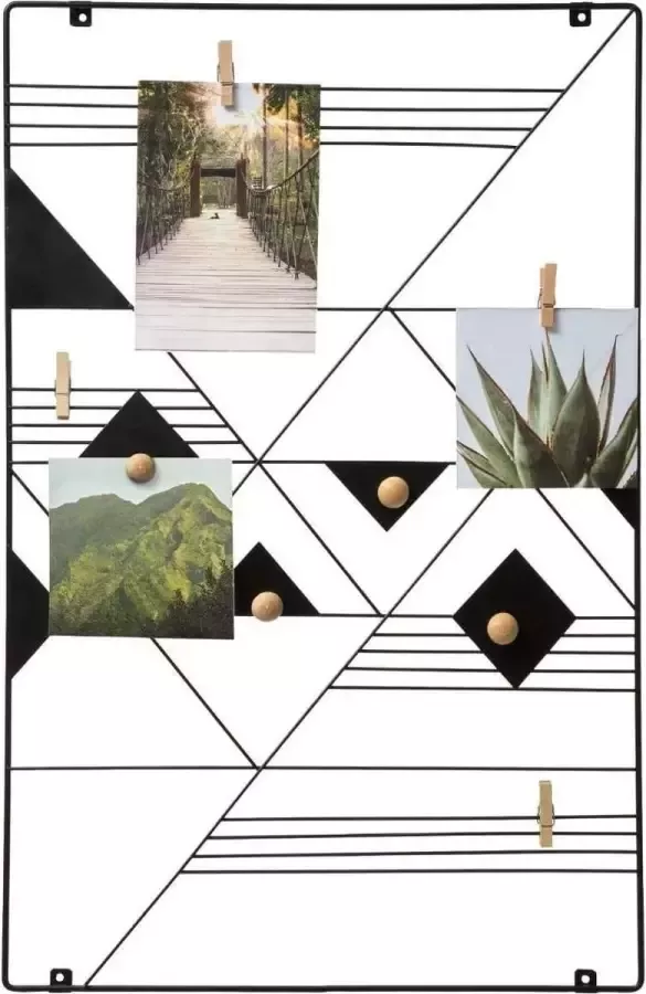 Atmosphera Créateur d'intérieur Atmosphera Wandhouder 35x55 voor foto's om op te hangen metaal zwart