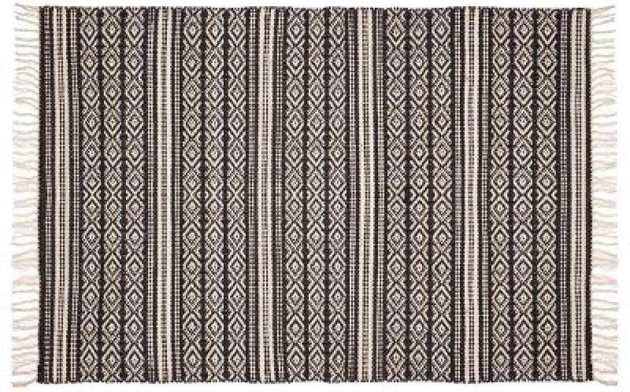 Atmosphera Créateur d'intérieur Delhi Vloerkleed – 120x170 cm – Zwart Wit – Modern Design van Atmosphera