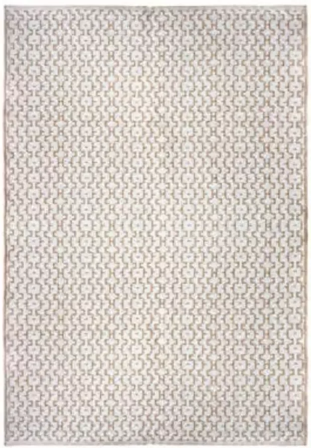 Atmosphera Créateur d'intérieur Jute vloerkleed 170x120 Wit vloerkleed met patroon Boho Vloerkleed Jute tapijt
