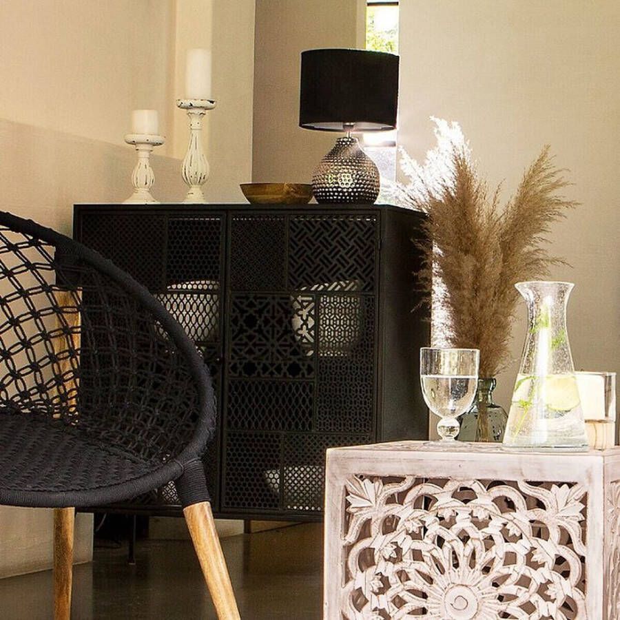 Atmosphera Dressoir Teeco 80x91cm Zwart Kast - Foto 2