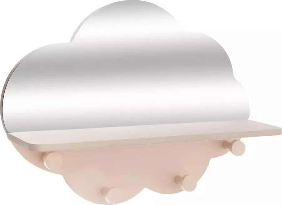 Atmosphera Kapstok roze met spiegel Kinderkamer Babykamer