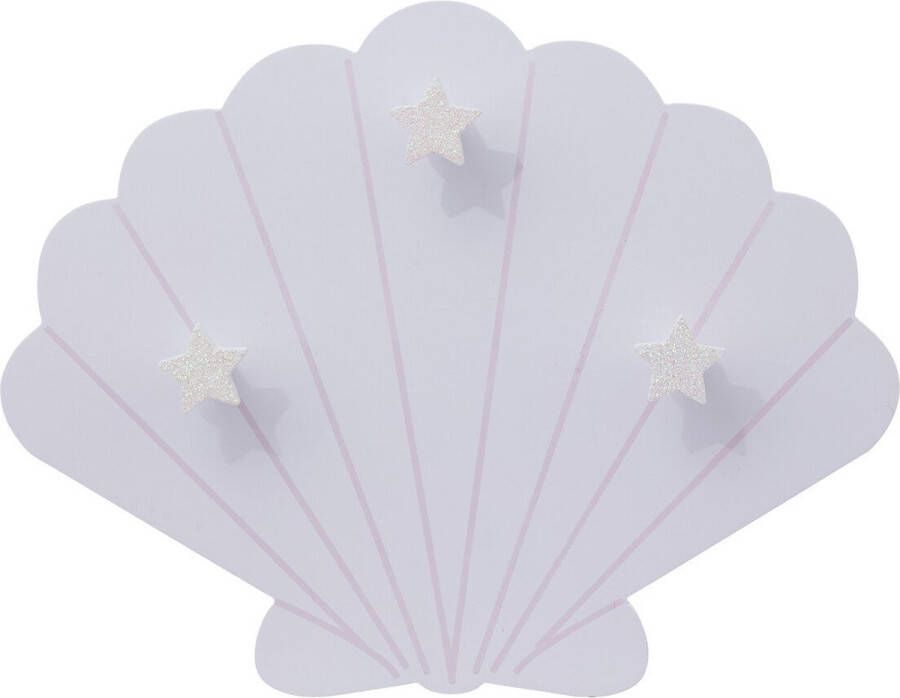 Atmosphera Kids Kapstok Zeemeermin 28x36cm 3 haken Paars